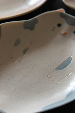 Un Studio x Ye Zi | Cat Snack Plates (in 6 Colours)