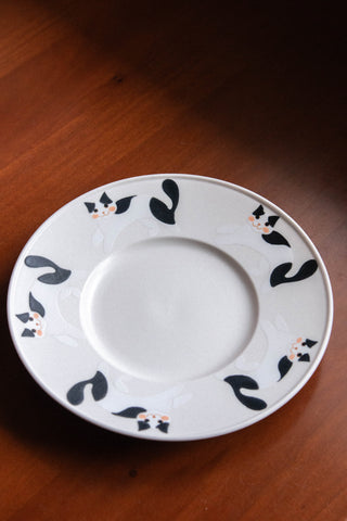 Un Studio x Ye Zi | Cat Flat Plate (in 2 Colours)