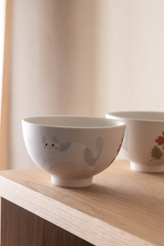 Un Studio x Ye Zi | Cat Rice Bowls (in 2 Colors)