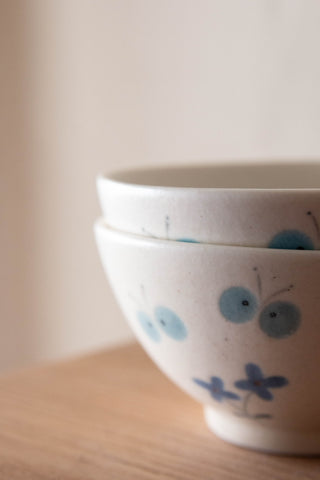 Un Studio x Ye Zi | Blue Garden Cat Rice Bowl