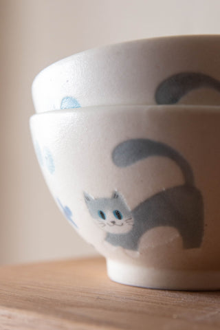 Un Studio x Ye Zi | Blue Garden Cat Rice Bowl