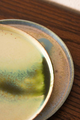 Un Studio x Ah Shu ｜Round Wide Plate in Manor (Blue)
