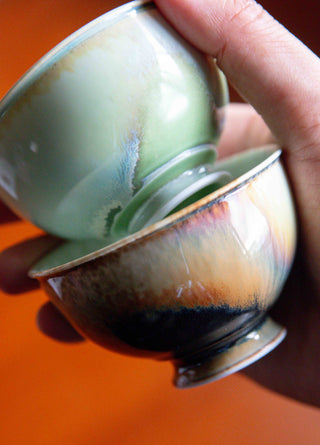 Un Studio x Ah Shu ｜Half Moon Tea Cup in Emerald City