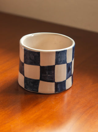 Un Studio x Cherlyn Mark ｜去发光而不是被照亮 Checkerboard Quote Pinched Cup