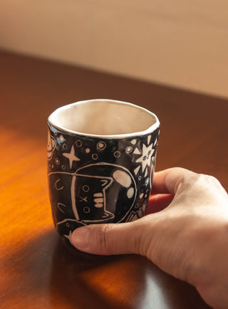 Un Studio x Cherlyn Mark ｜Cats in Space Pinched Cup