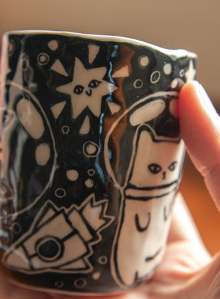 Un Studio x Cherlyn Mark ｜Cats in Space Pinched Cup