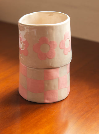 Un Studio x Cherlyn Mark ｜Pink Flower Pinched Cup
