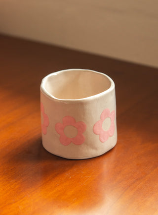 Un Studio x Cherlyn Mark ｜Pink Flower Pinched Cup