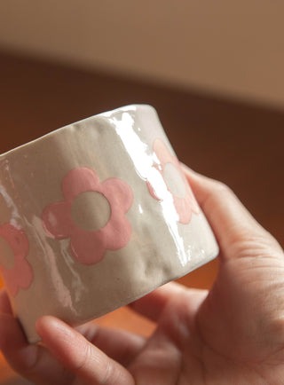 Un Studio x Cherlyn Mark ｜Pink Flower Pinched Cup