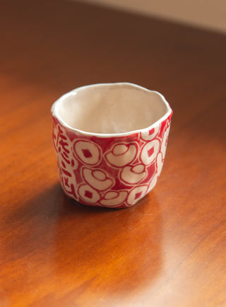 Un Studio x Cherlyn Mark ｜Red Cat Pinched Cup A