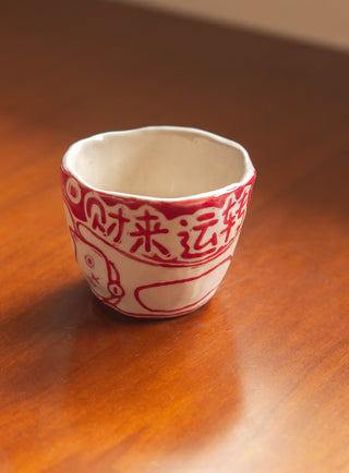 Un Studio x Cherlyn Mark ｜Red Cat Pinched Cup B